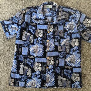 Men's Large Hawaiian Shirt w/Pocket (A352)